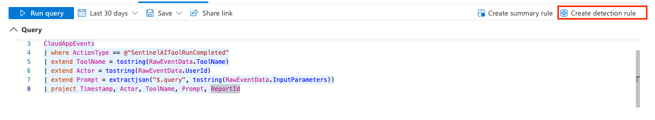 New detection button