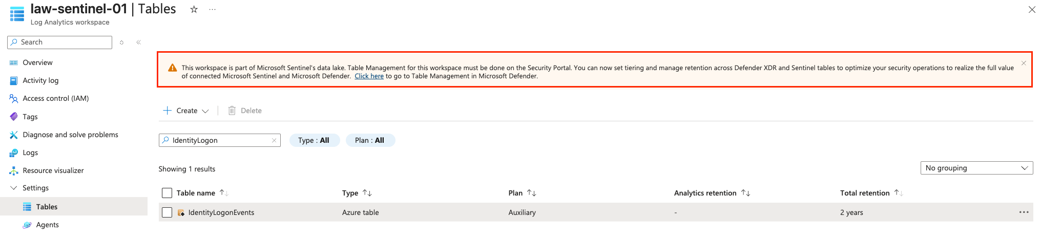 Log Analytics Set Auxiliary Tier