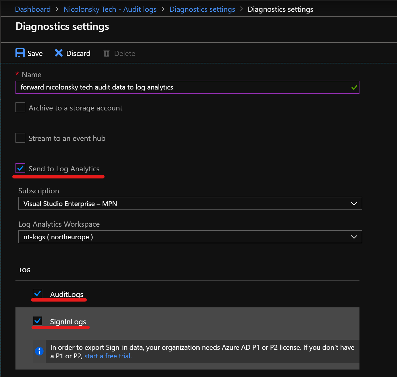 Azure-AD-Forward-Audit-Logs-Settings