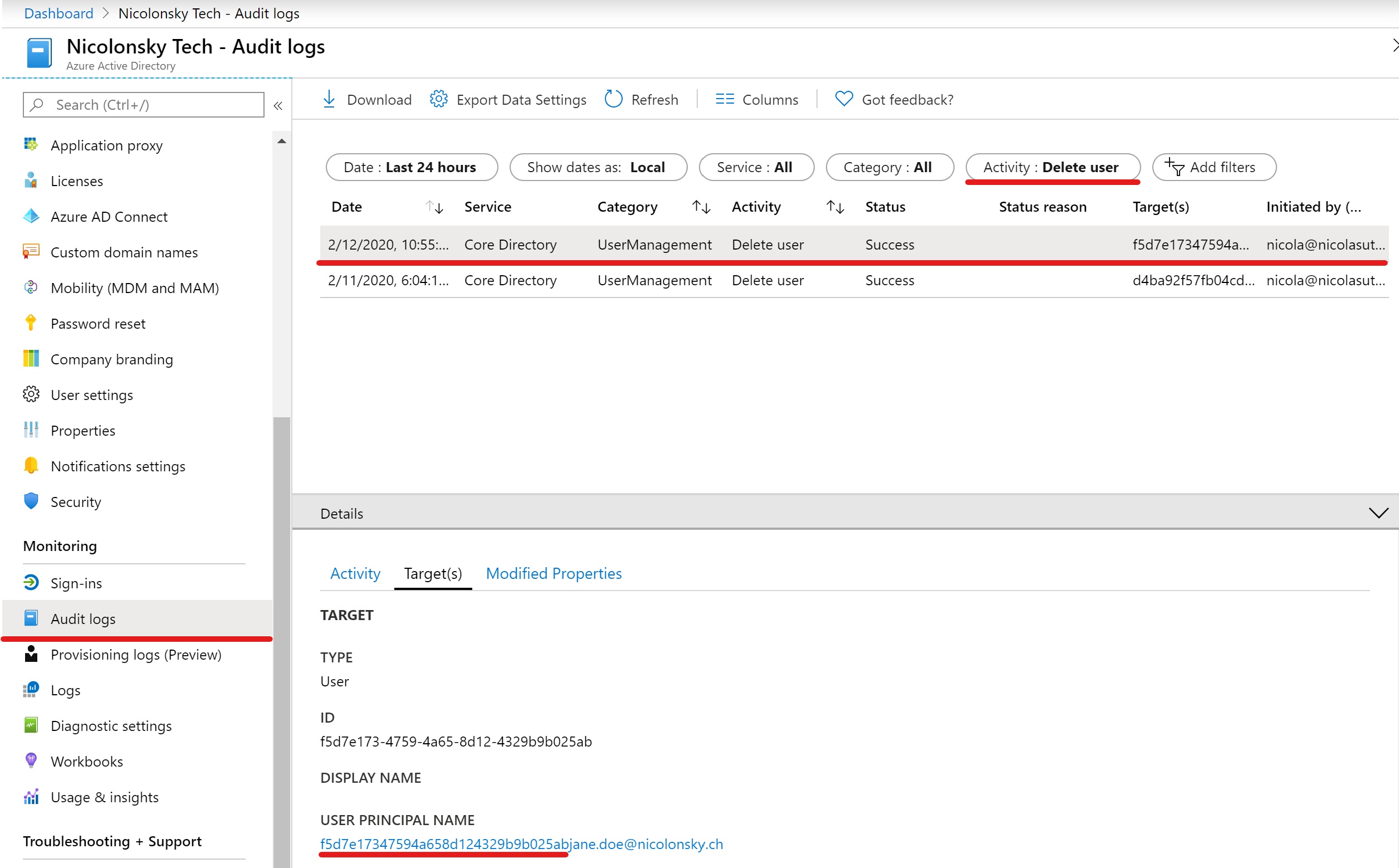 Azure Active Directory Activity Logs Power Bi Reverasite