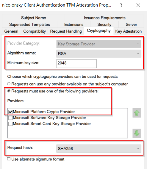Choose the appropriate crypto provider