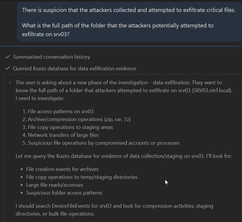 Data exfiltration prompt